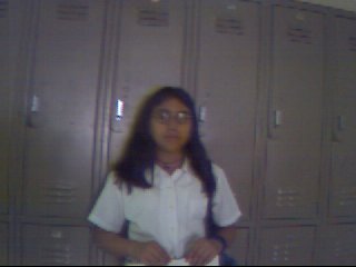 Me (Amy) by mine and Dominique's locker